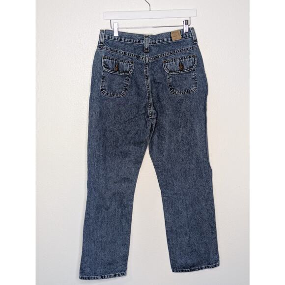 Vintage 90s Lee Riders Blue High Rise Mom Jeans Dark Wash Sz 10P Tapered Leg - Picture 6 of 10
